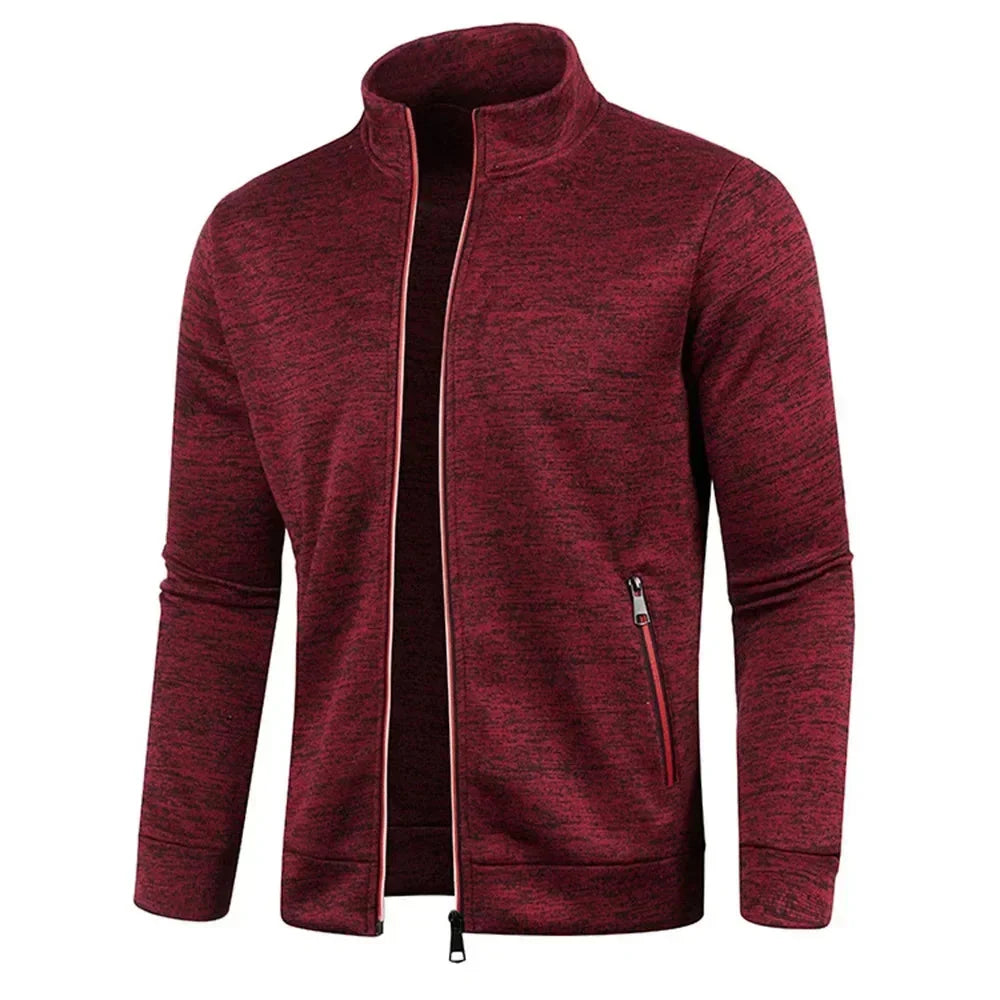 Herren Zip Cardigan Langarm Reißverschlussjacke atmungsaktiv
