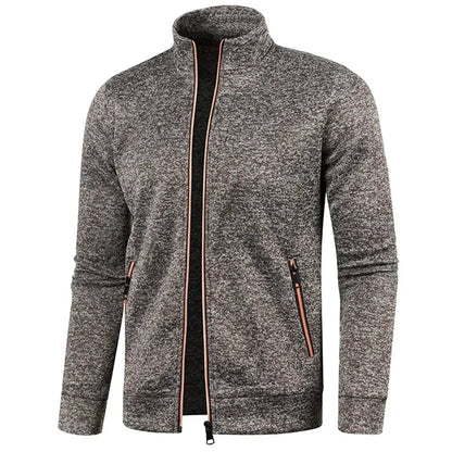 Herren Zip Cardigan Langarm Reißverschlussjacke atmungsaktiv