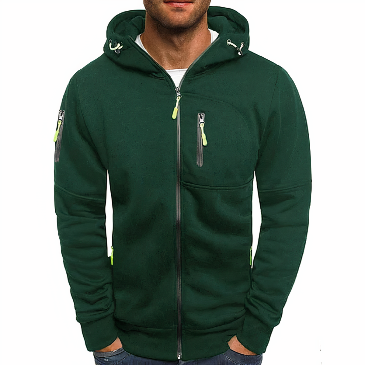 Kapuzenpullover Warm Herren Hoodie Reißverschluss