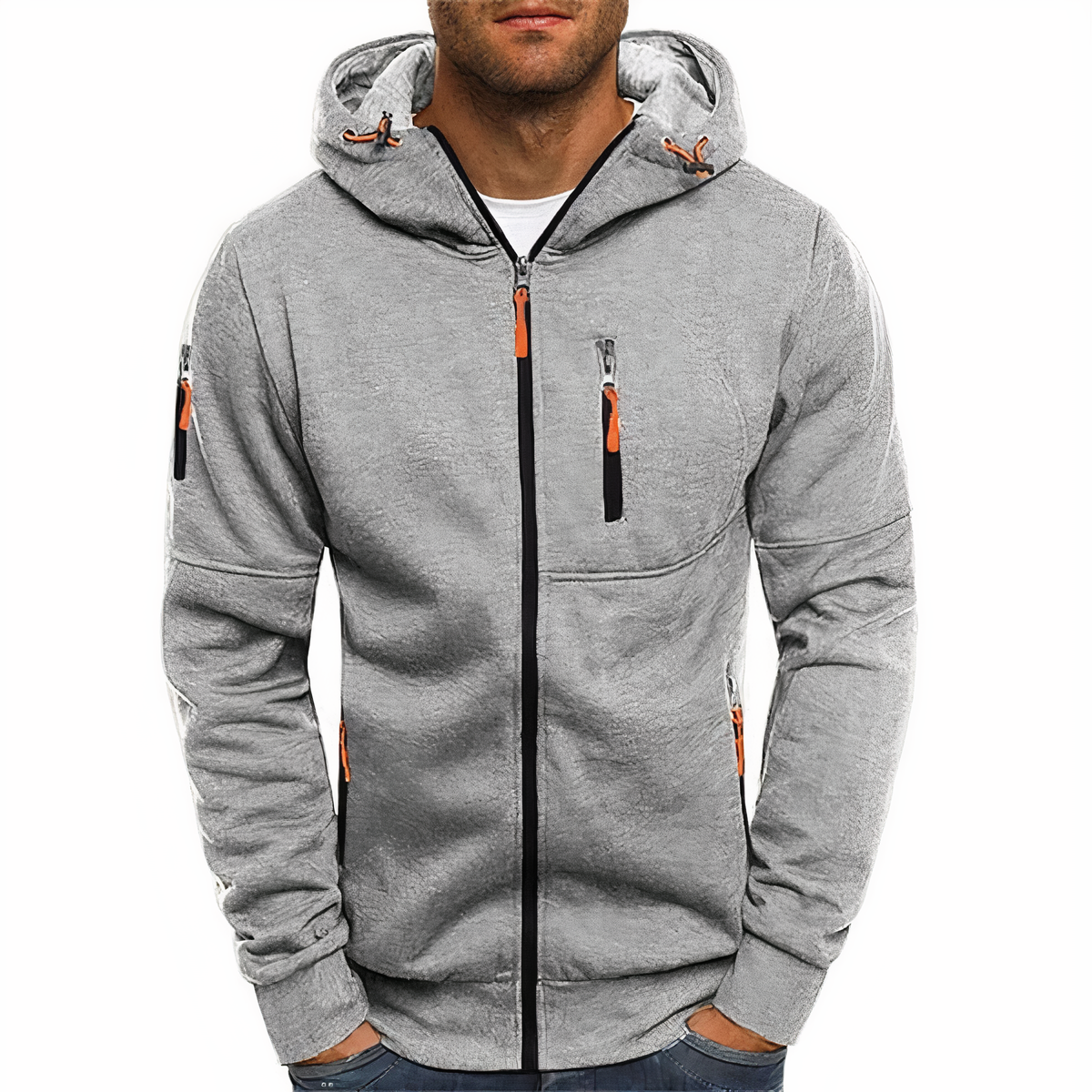 Kapuzenpullover Warm Herren Hoodie Reißverschluss