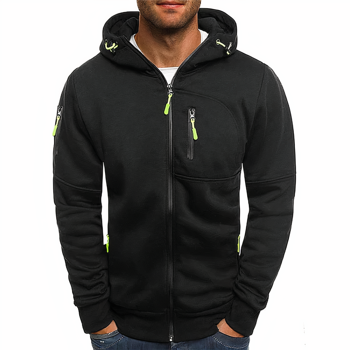 Kapuzenpullover Warm Herren Hoodie Reißverschluss