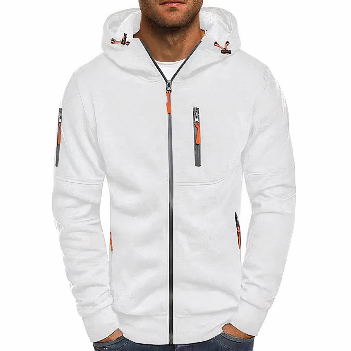 Kapuzenpullover Warm Herren Hoodie Reißverschluss - IdealeKleiden