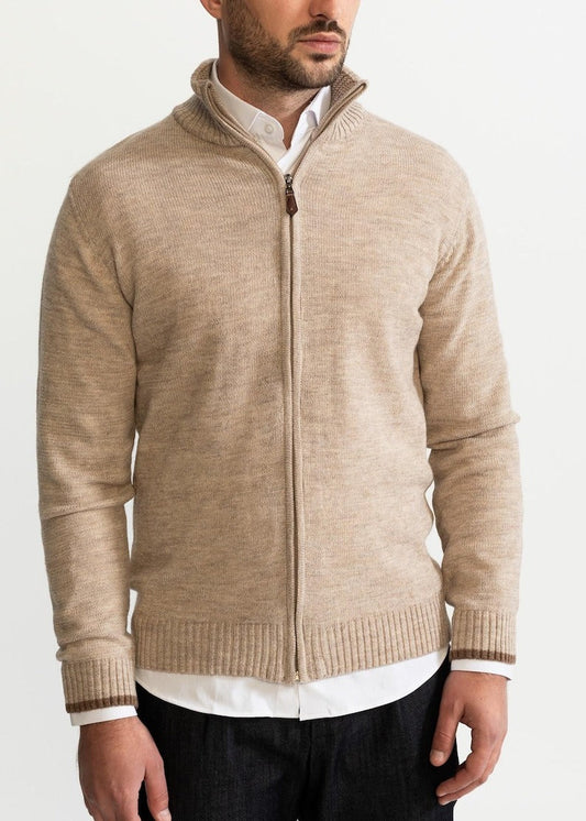 Herren Strickjacke Modern Reißverschluss - IdealeKleiden