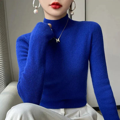 Damenschal Strickpullover Langärmlig Elegent