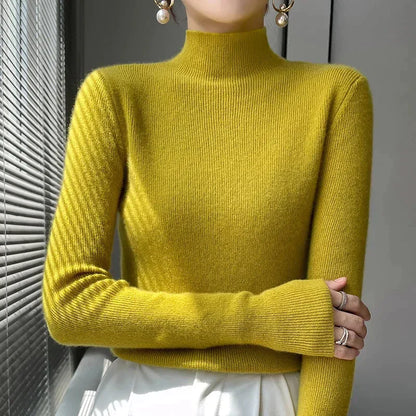 Damenschal Strickpullover Langärmlig Elegent