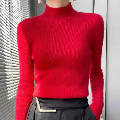 Damenschal Strickpullover Langärmlig Elegent