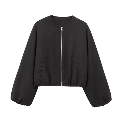Damen Bomberjacke Stretch Modern Design