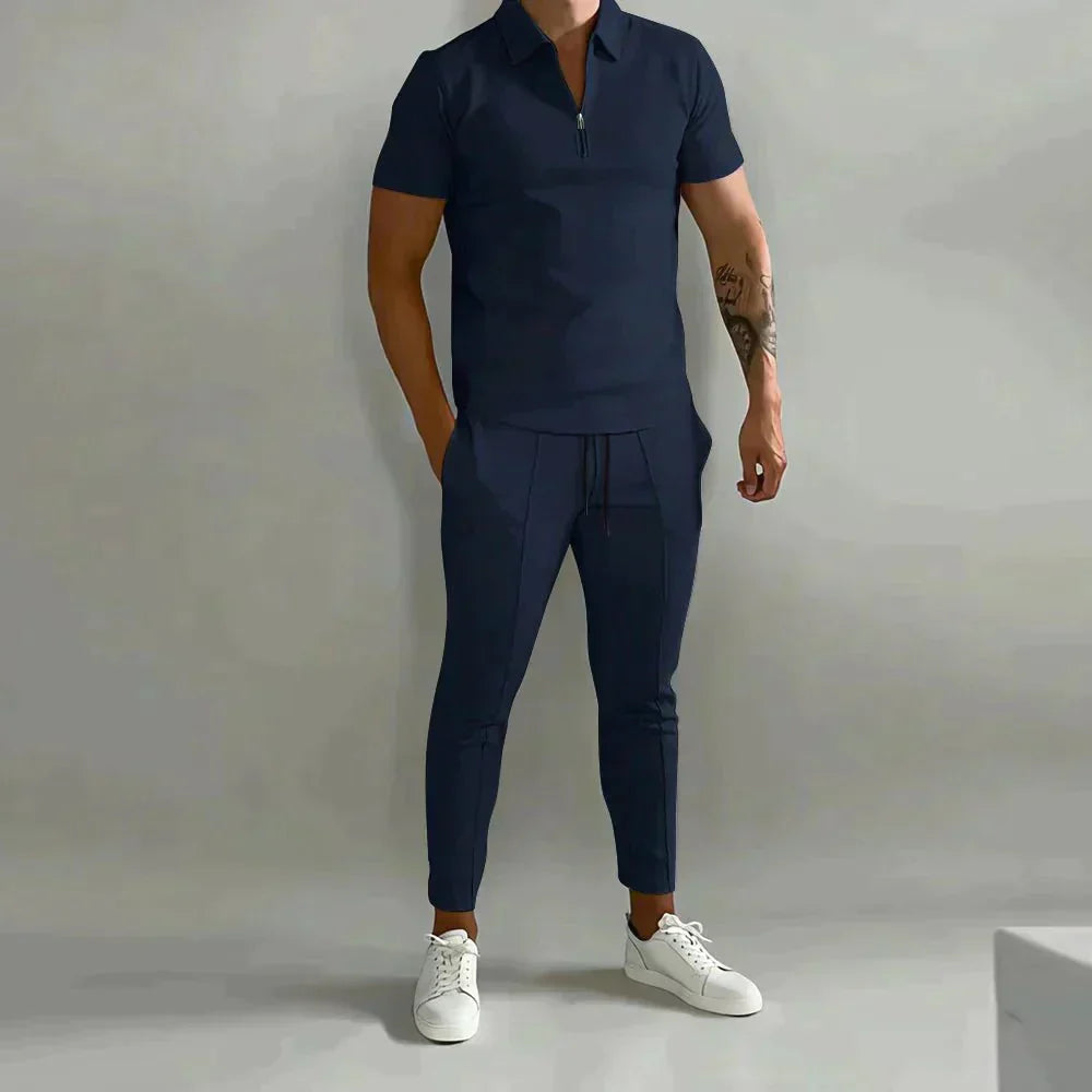 Herren Poloshirt Kurzarm Set Modern - IdealeKleiden