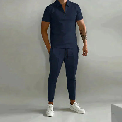 Herren Poloshirt Kurzarm Set Modern - IdealeKleiden