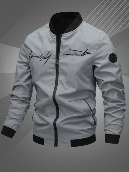 Freizeitjacke Herren Modern mit Stickerei - IdealeKleiden