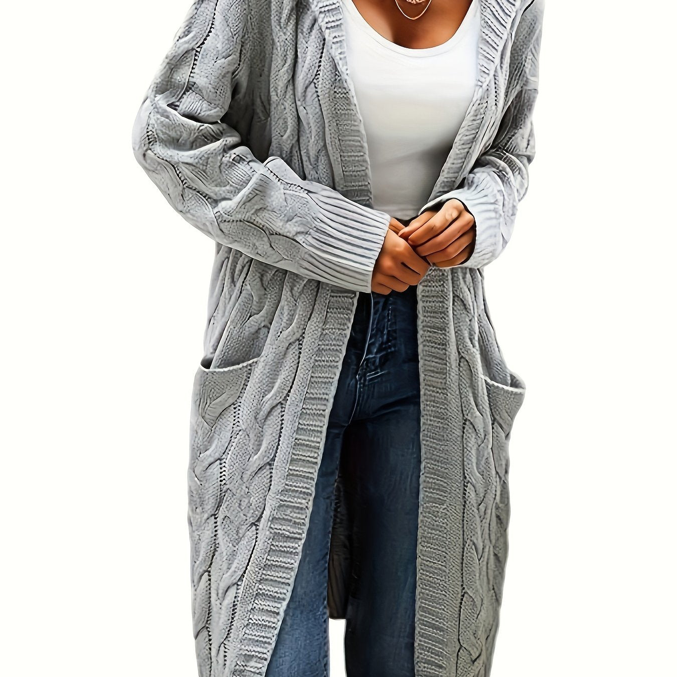 Kapuzenjacke Damen Lang Elegant