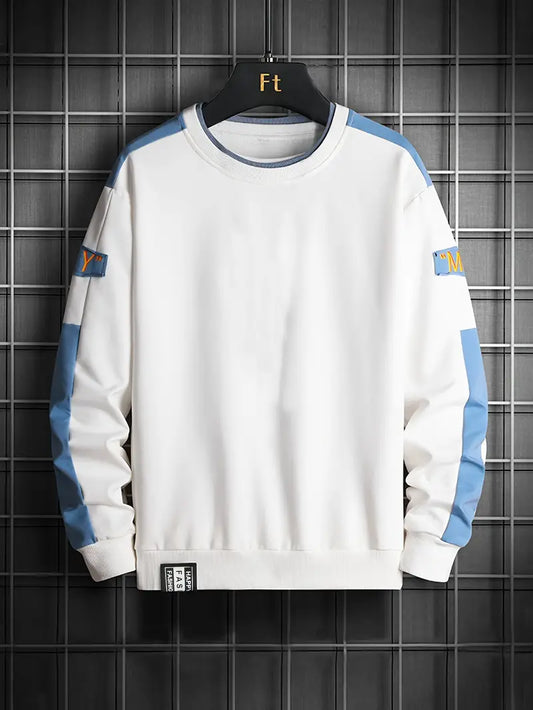 Herren Pullover Langarm Rundhals Style - IdealeKleiden