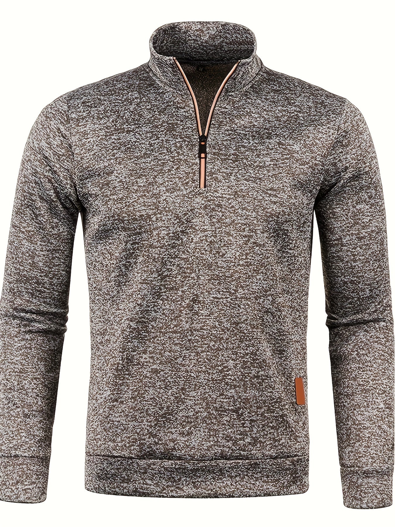 Herren Pullover Warm Reißverschluss Winter