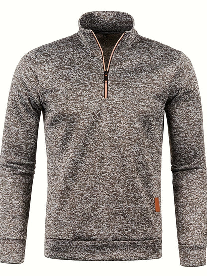 Herren Pullover Warm Reißverschluss Winter