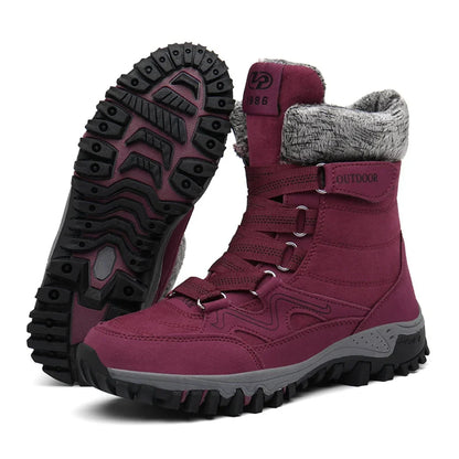 Bequeme Damenstiefel mit Fußunterstützung