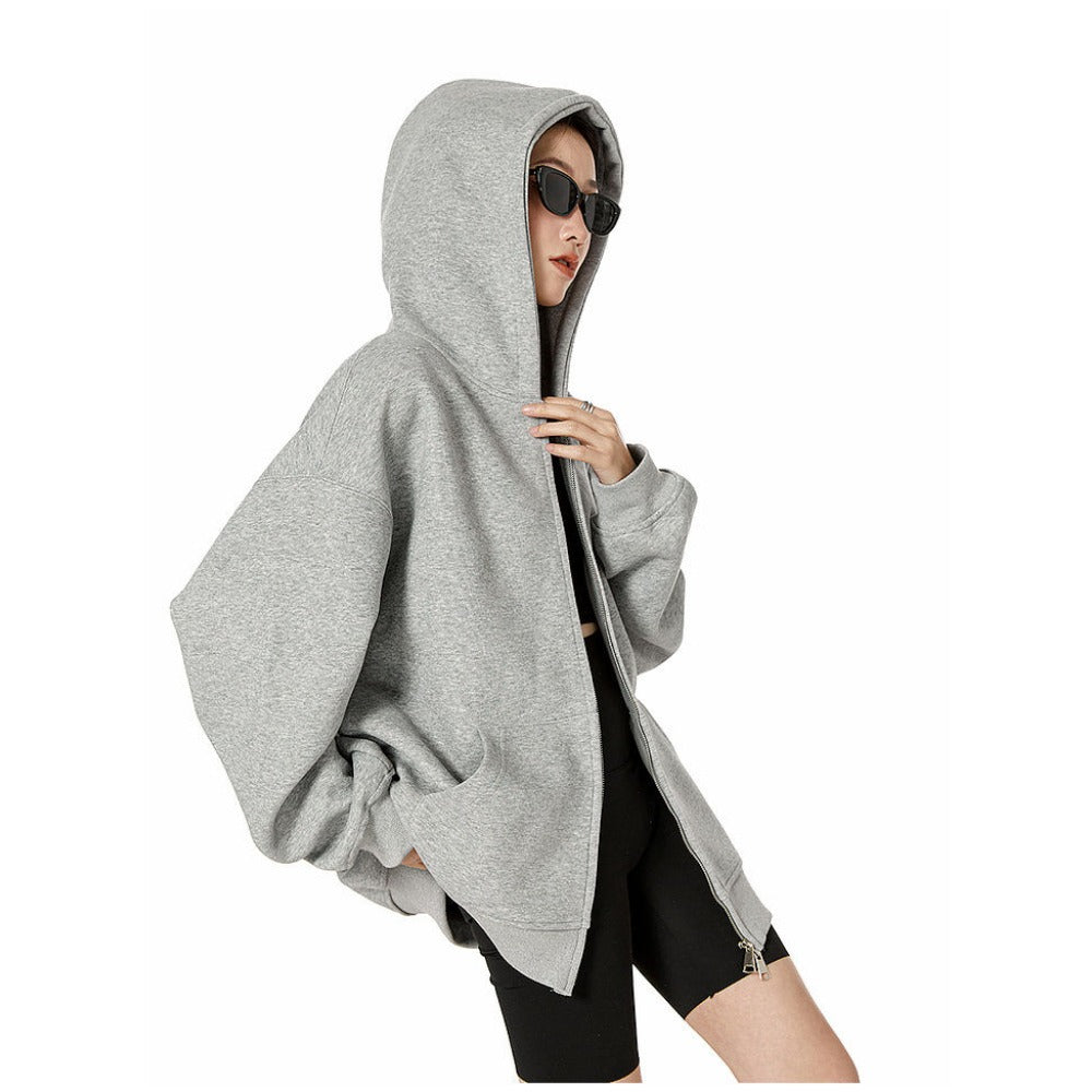 Damen Hoodie mit Reißverschluss Modern