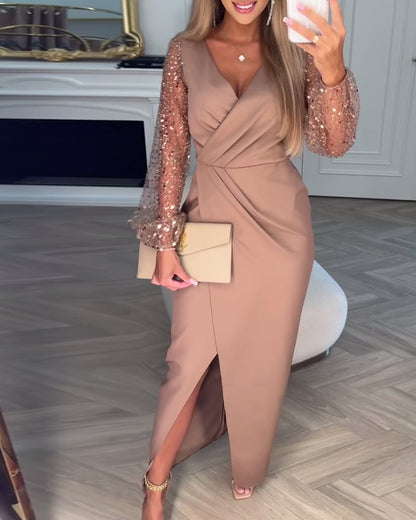 Elegantes Abendkleid Mit Schlitz
