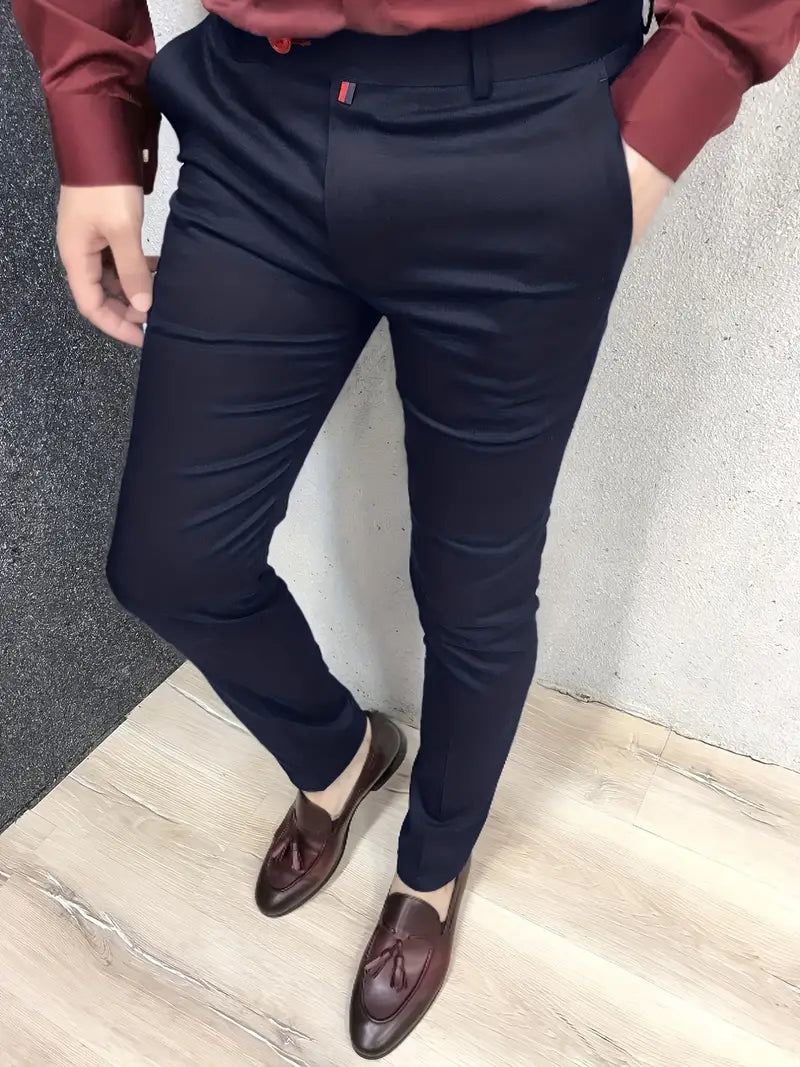 Schmale Anzughose Herren Elegant