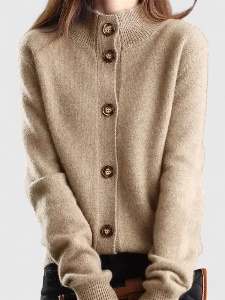 Strickcardigan Damen Modern Knöpfe - IdealeKleiden