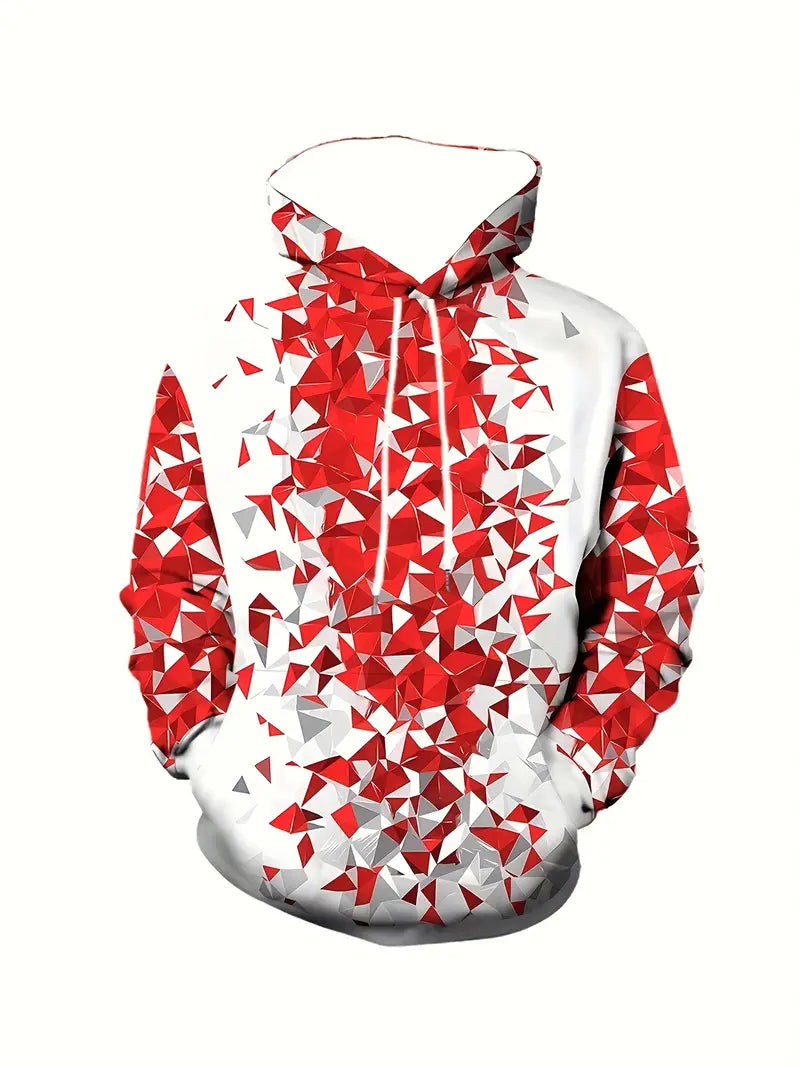 Männlicher Kapuzenpullover Geometrisches Design