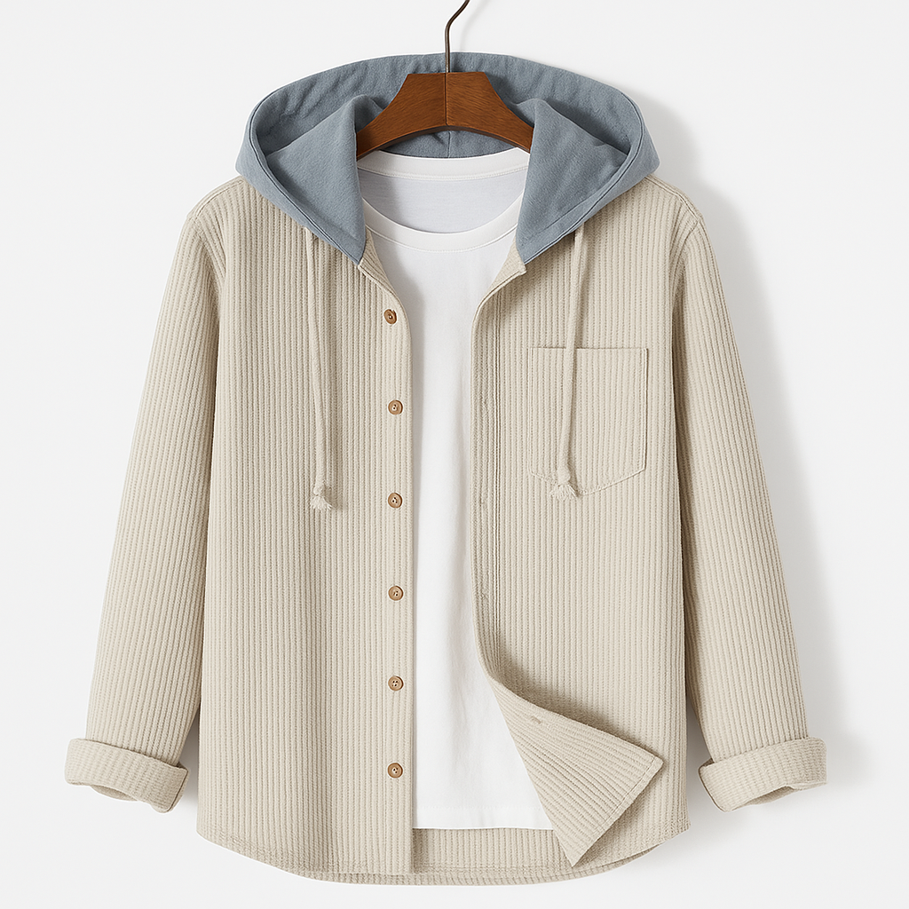 Corduroy Hoodie Bequem Warm