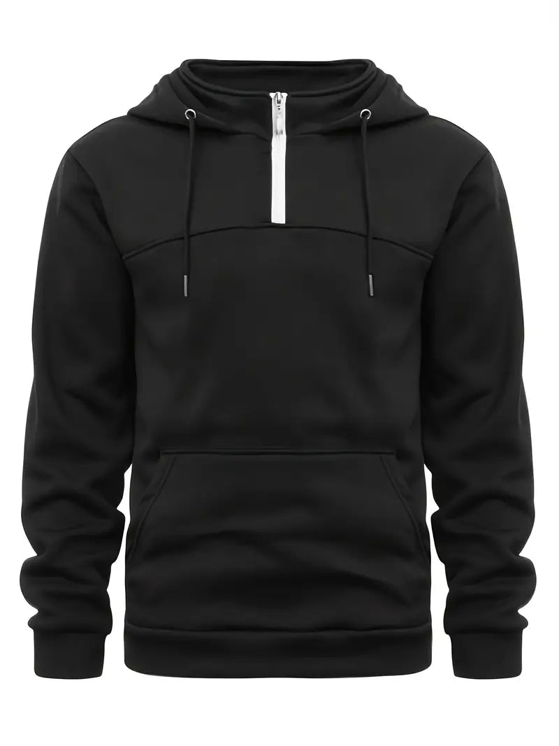 Lässiger Herren Pullover Mit Viertelreißverschluss