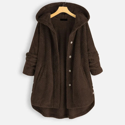 Große Damenjacke Kapuze Oversize Arabella