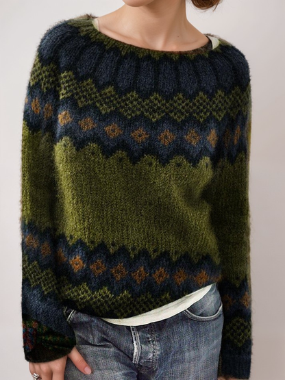 Nordische Strickjacke Weich Wollig Elegantes Design