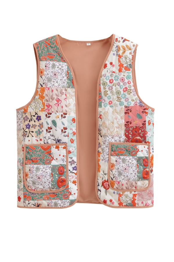 Damen 3-teiliges Set Baumwolle Jacke Weste Rock