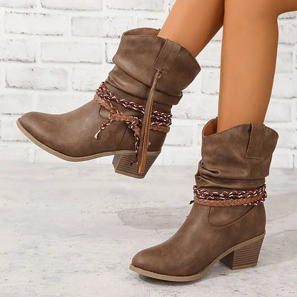 Rustikale Cowboy Stiefel Western Style