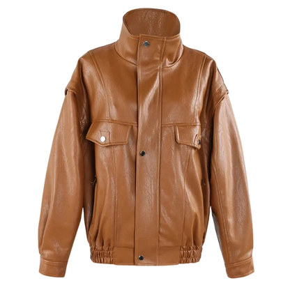 Lederjacke Damen Elegant Steppinnen