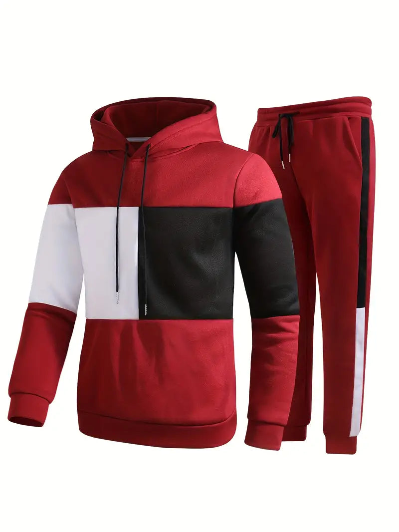 Herren Pullover Hoodie Set Warm Kuschelig
