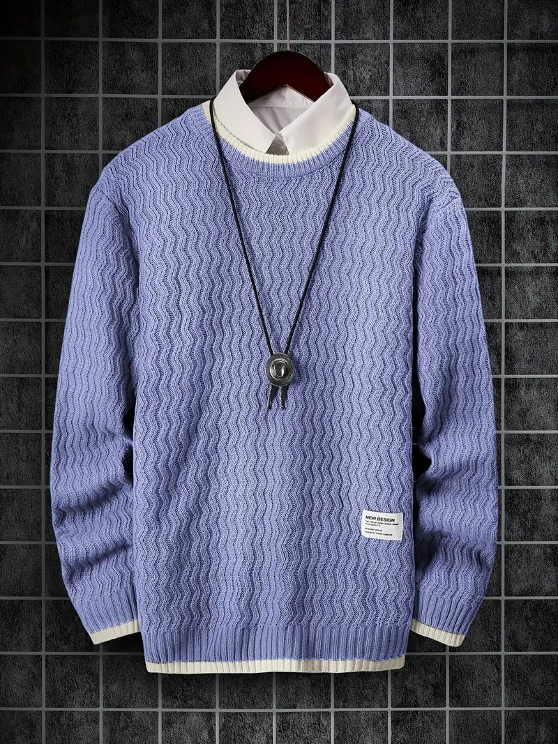 Thermo Strickpullover Herren Warm