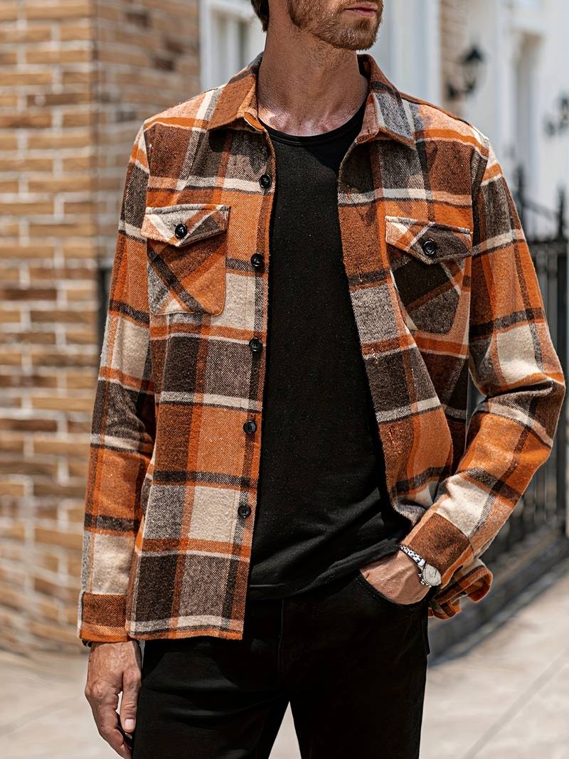 Herrenjacke Karomuster Modern Style