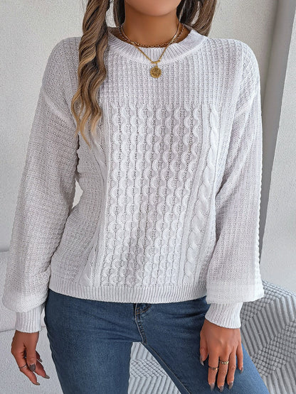 Weicher Rundhals Sweater Damen Pullover