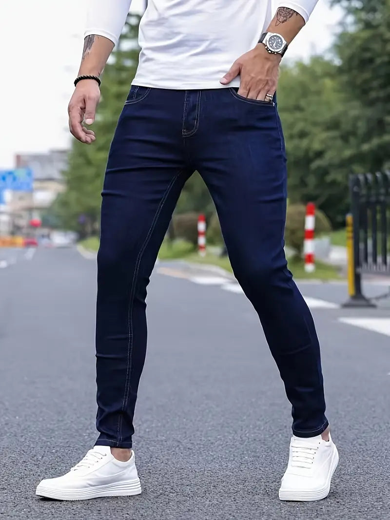 Cooler Frühling Jeans Trendy Männerhose