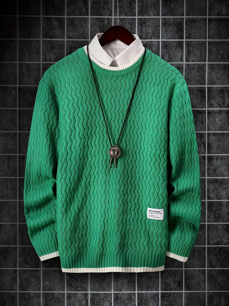 Thermo Strickpullover Herren Warm