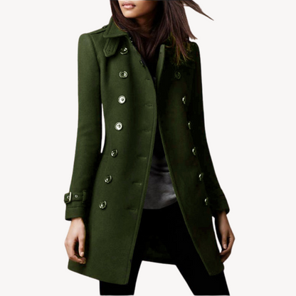 Damen Wollmantel Elegant Kurz