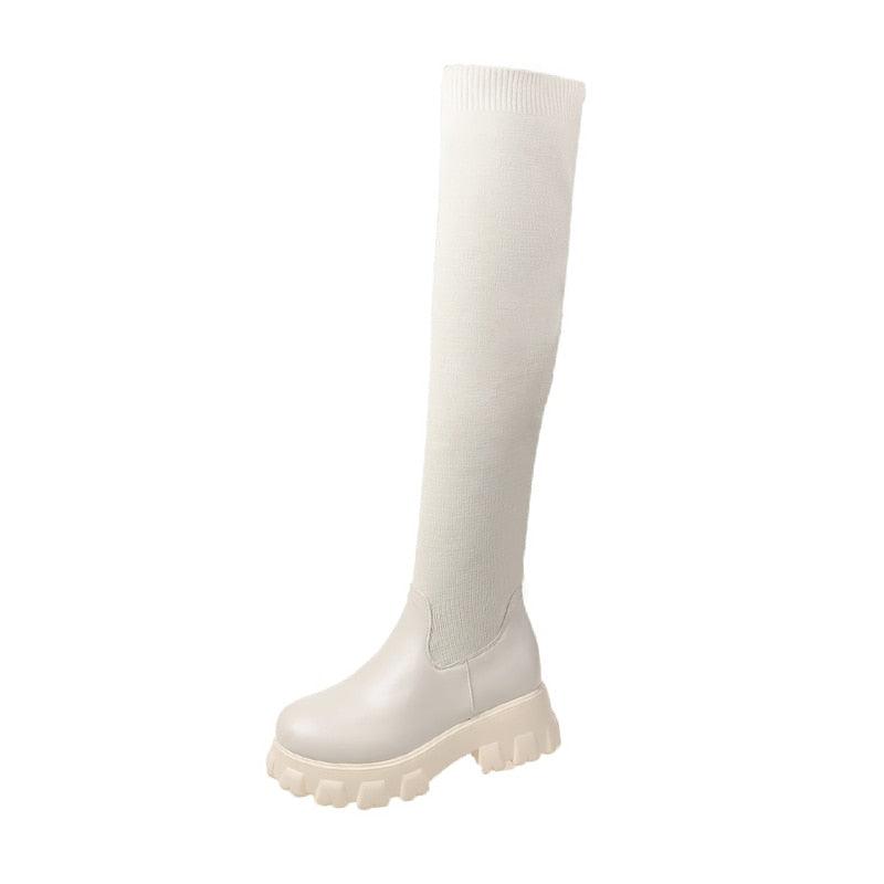 Vegane Stiefel für Damen Elegant Lederlook