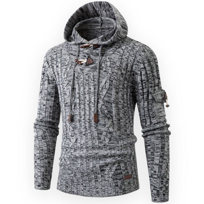 Stylischer Fleece Hoodie Herren Warm