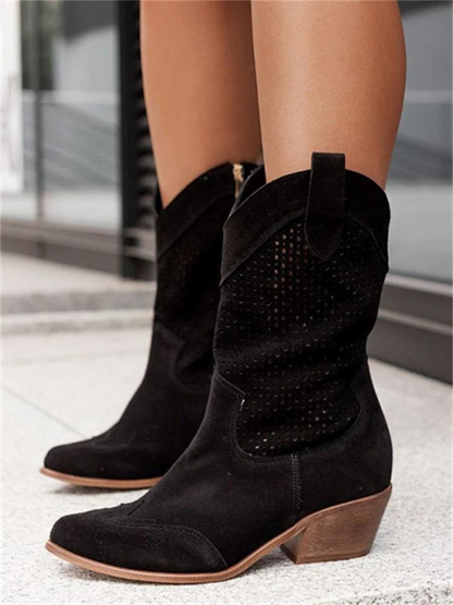 Stilvolle Niedrigschnittstiefel Damen Schuhe Bequem