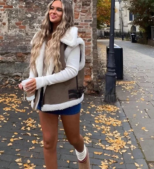 Herbstjacke Teddy Damen Warm - IdealeKleiden