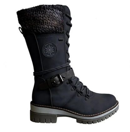 Kniehohe Warmstiefel Frauen Orthopädisch Komfort