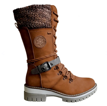 Kniehohe Warmstiefel Frauen Orthopädisch Komfort