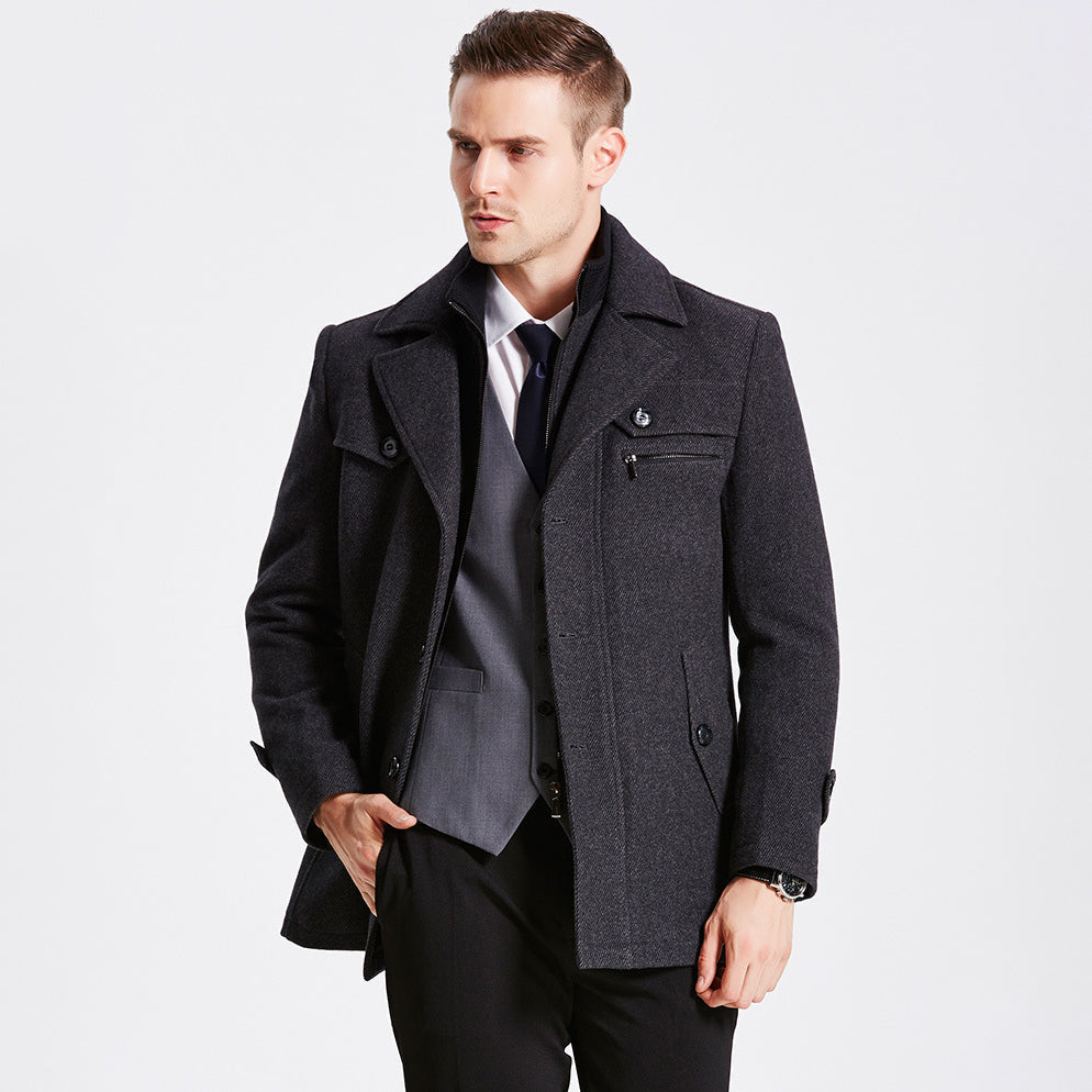 Stylischer Wollmantel Darius