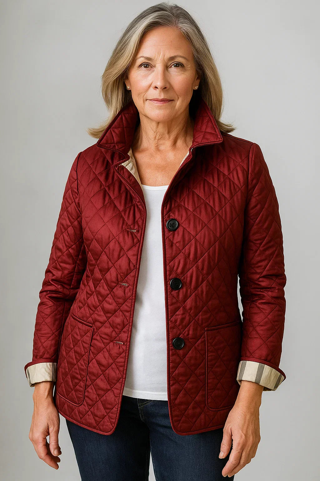 Modische Steppjacke Klassisches Design - IdealeKleiden