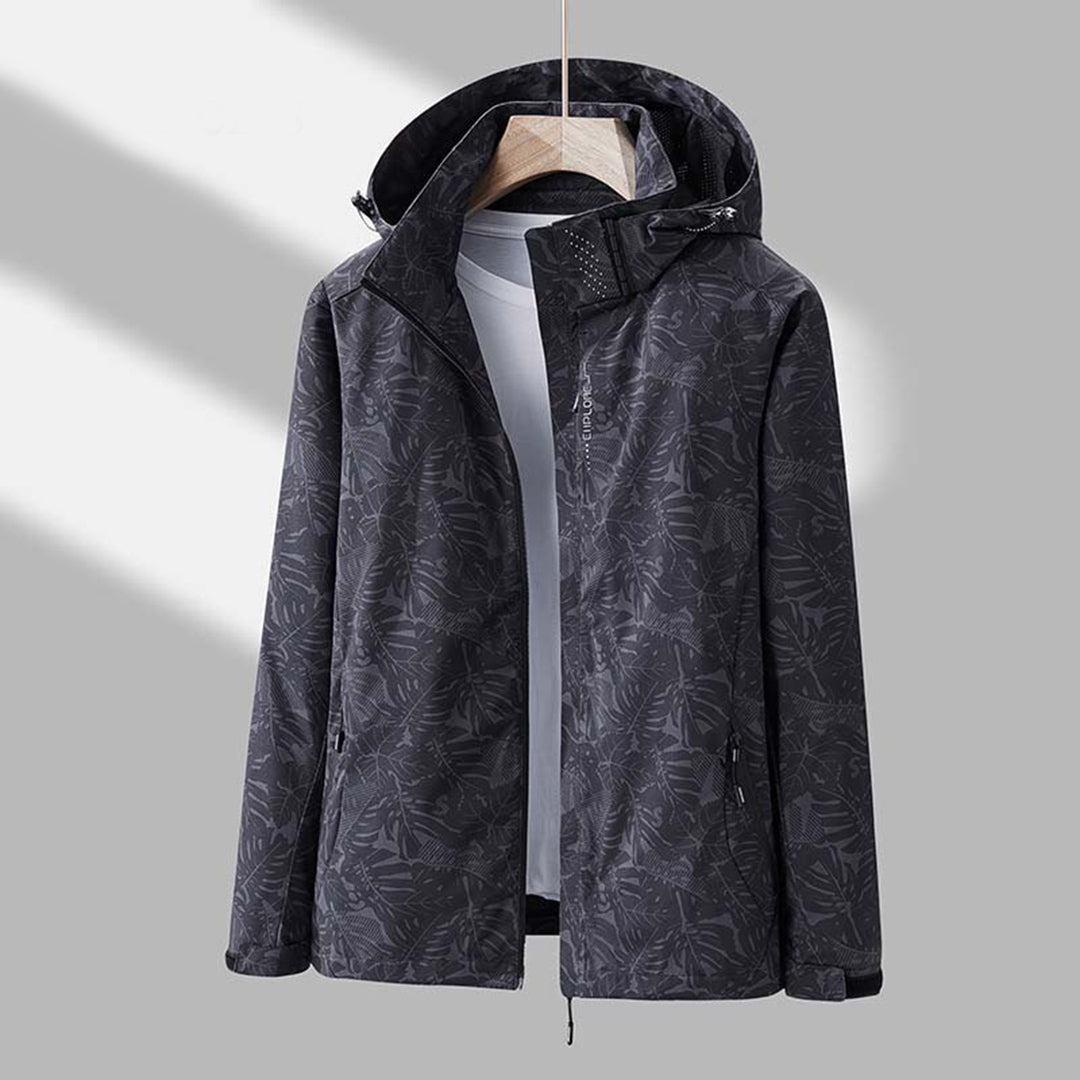 Damen Windbreaker Kapuzenjacke Waterproof