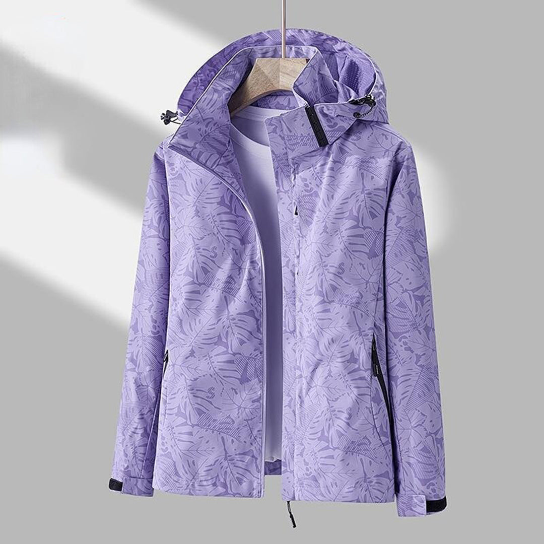 Damen Windbreaker Kapuzenjacke Waterproof