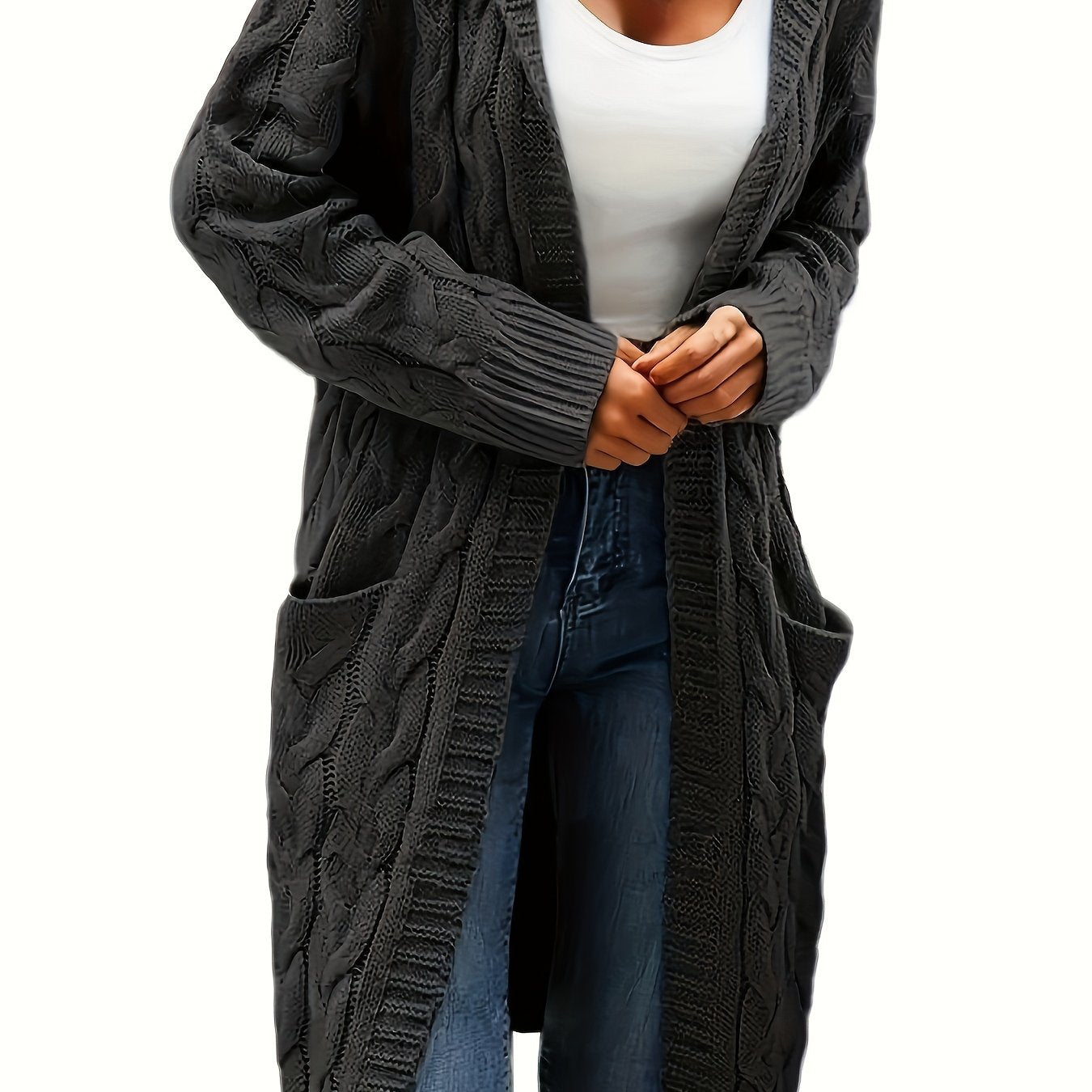 Kapuzenjacke Damen Lang Elegant