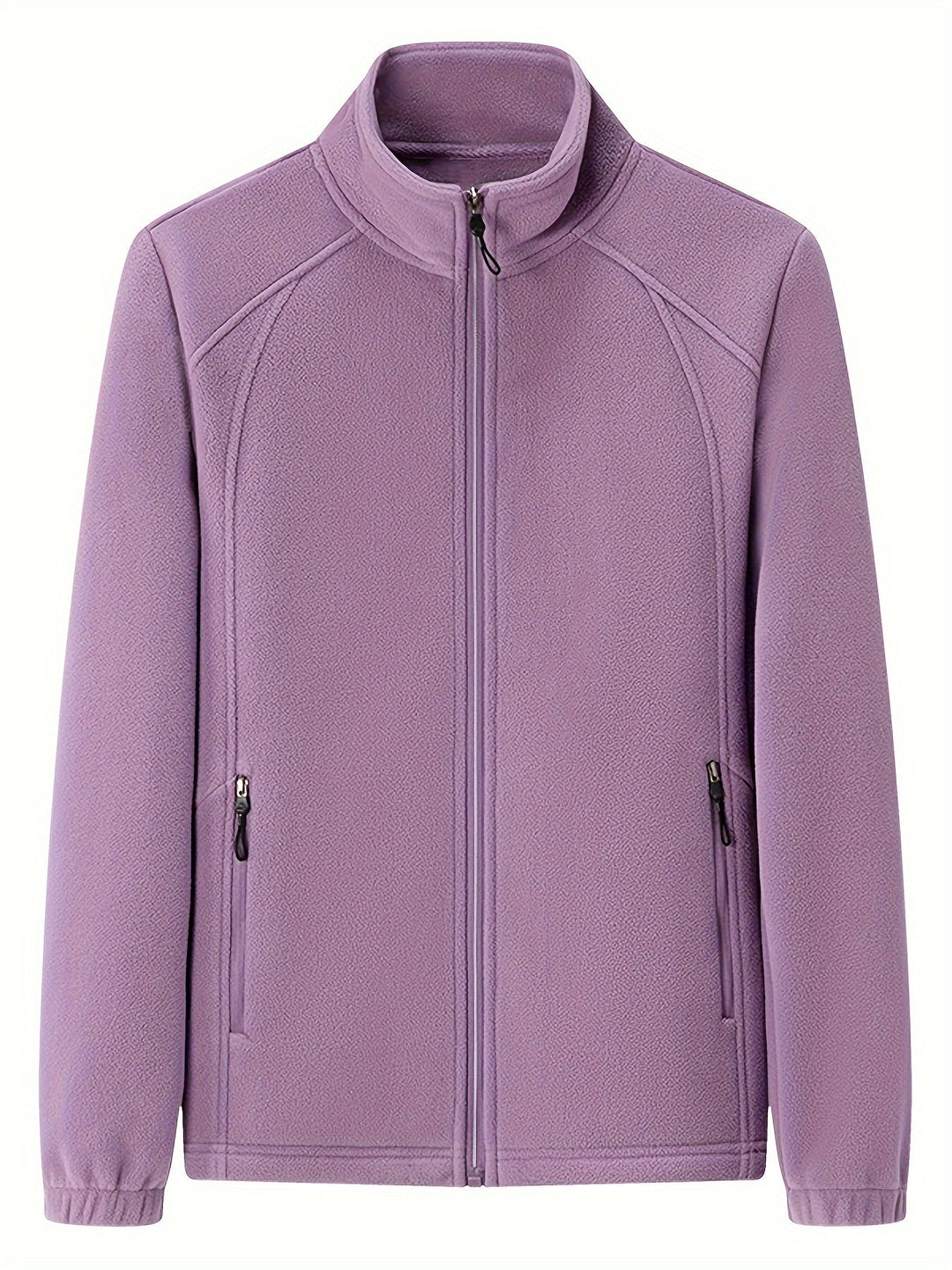 Damen Fleecejacke Warm Stehkragen Langärmlig